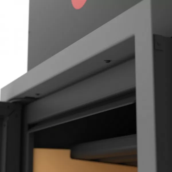 Krycí rámeček krbové vložky FLAMINGO X15, 46 mm, šedý Flamingo HSF45-092