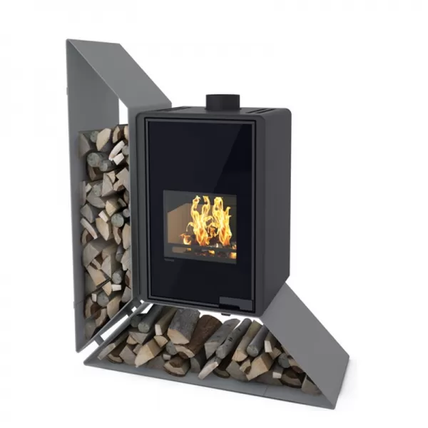 Krbová kamna FLAMINGO DELUXE KAMPA levá, šedá Flamingo HSF42-012