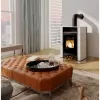 Kachlová kamna AQUAFLAM VARIO PERU 11kW, kachle bílá (teplovzdušná verze) Flamingo HSF34-113