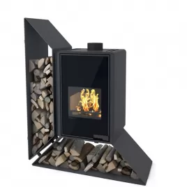 Krbová kamna FLAMINGO DELUXE KAMPA levá, černá Flamingo HSF42-007