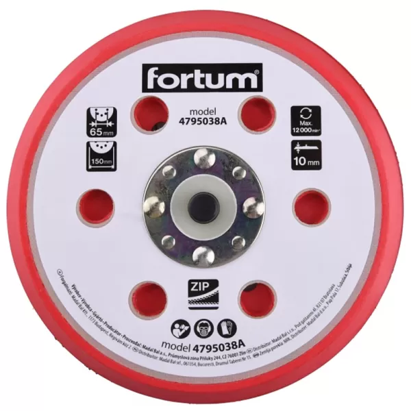 Nosič kotoučů na suchý zip 150mm FORTUM 4795038A