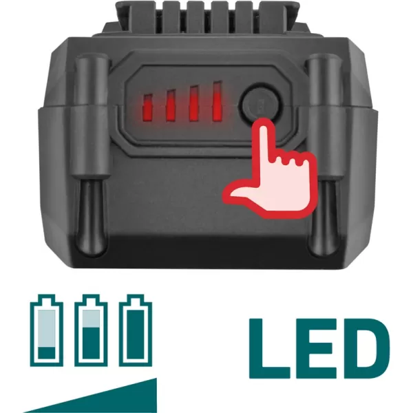 Aku fukar SHARE20V, BRUSHLESS 20V/4,0Ah Extol Industrial 8791906