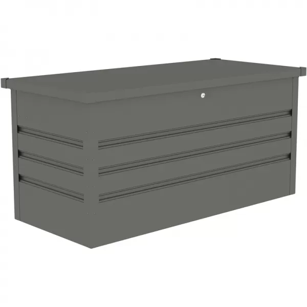 Záhradný box G21 Denver 400 L, metalický šedý plechový 63900851