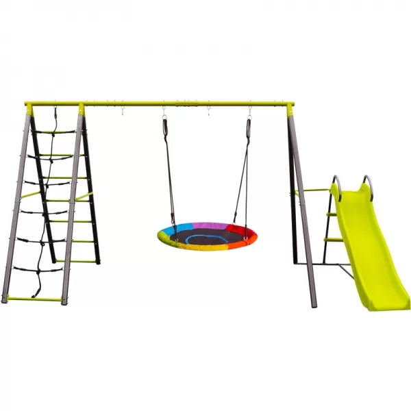 Zahradní houpačka G21 Tacoma 3 se skluzavkou 63909606