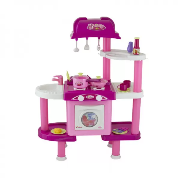 Hračka G21 Detská kuchynka LENA s doplnkami ružová II.