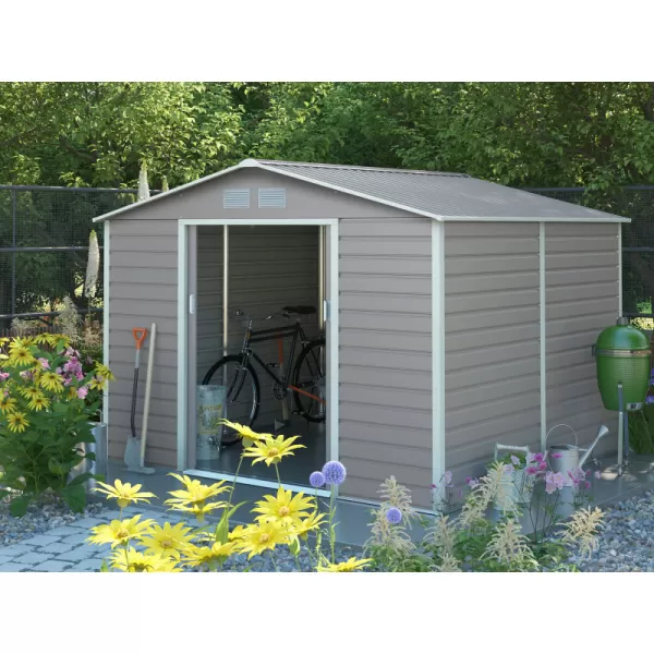 Zahradní domek G21 GAH 706 - 277 x 255 cm, šedý