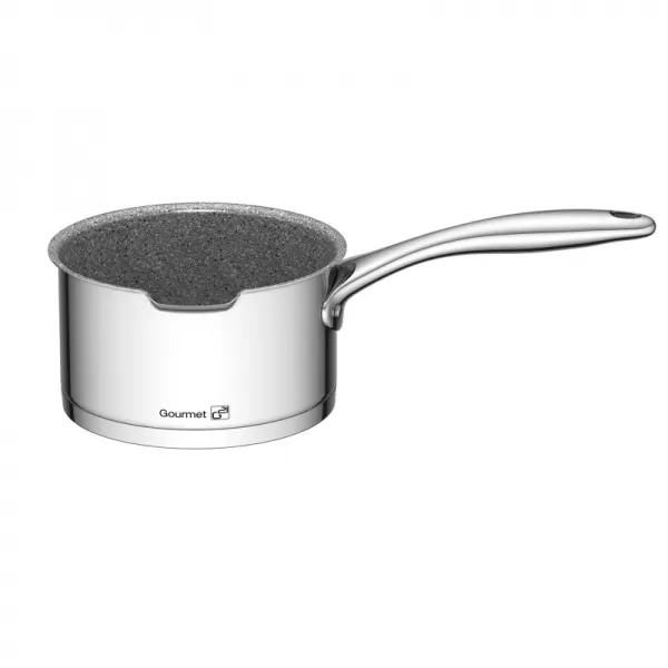 Sada nádobí G21 Gourmet Miracle s cedníkem, 9 dílů, nerez/greblon