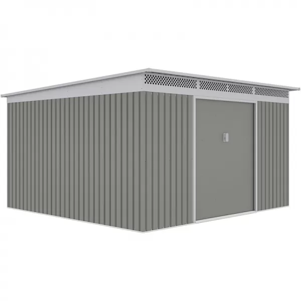 Záhradný domček G21 GRAH 1132 - 340 x 333 cm, metalický šedý 63900995