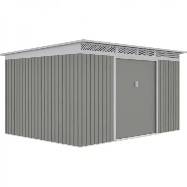 Zahradní domek G21 GRAH 915 - 340 x 269 cm, metalický šedý 63900994