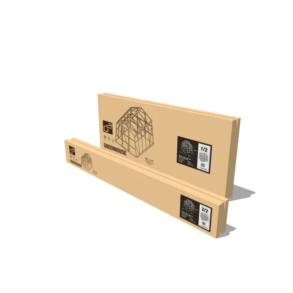 Skleník G21 GZ 48 - 251 x 191 cm, pozinkovaný