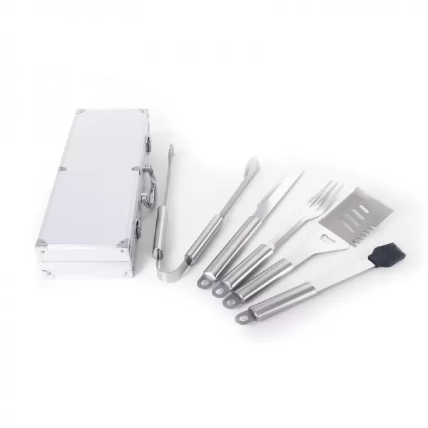 Grilovací nářadí sada 5 ks, hliníkový kufr G21 635392