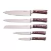 Sada nožů G21 Gourmet Steely 5 ks + nerez blok
