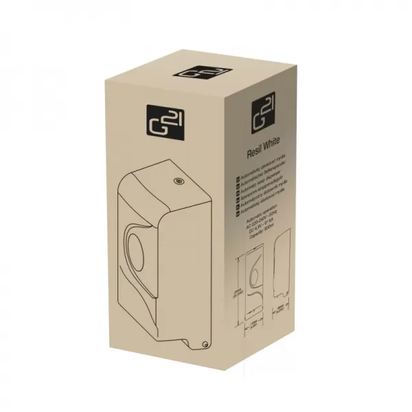 Automatický dávkovač mýdla G21 Resil White, 800 ml