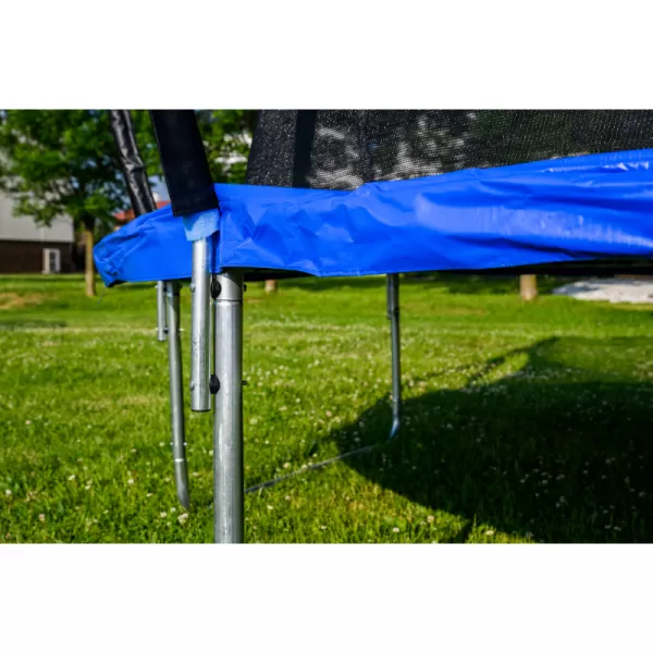 Trampolína G21 SpaceJump, 305 cm, modrá, s ochrannou sítí + schůdky zdarma