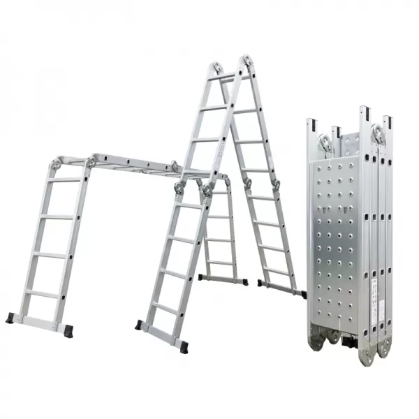 Hliníkový rebrík G21 GA-SZ-4x4-4,6M multifunkčný + podl.