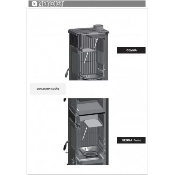 Kachlová kamna bordó Nordica Gemma Elegance