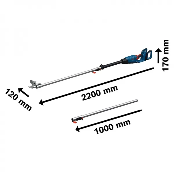Aku nůžky na stříhání stromů GGP18V-45EP Bosch Professional 06008D8002