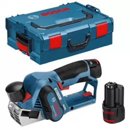 Aku hoblík 2x3,0Ah + L-Boxx Bosch GHO 12V-20 Professional