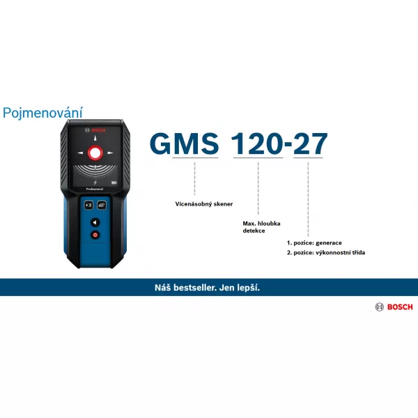 Detektor Bosch GMS 120-27 0601081700