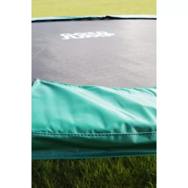 Trampolína zelená 366 cm s ochrannou sítí + žebřík + krycí plachta GoodJump