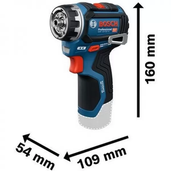 Aku vrtací šroubovák 12V bez aku Bosch PRO GSR 12V-32 FC 06019N7102