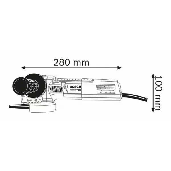 Úhlová bruska X-LOCK Bosch GWX 9-125 S Professional 0.601.7B2.000