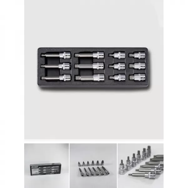 XZN 1/2" 12 dielna sada zásuviek plastová doska A HONITON HA082