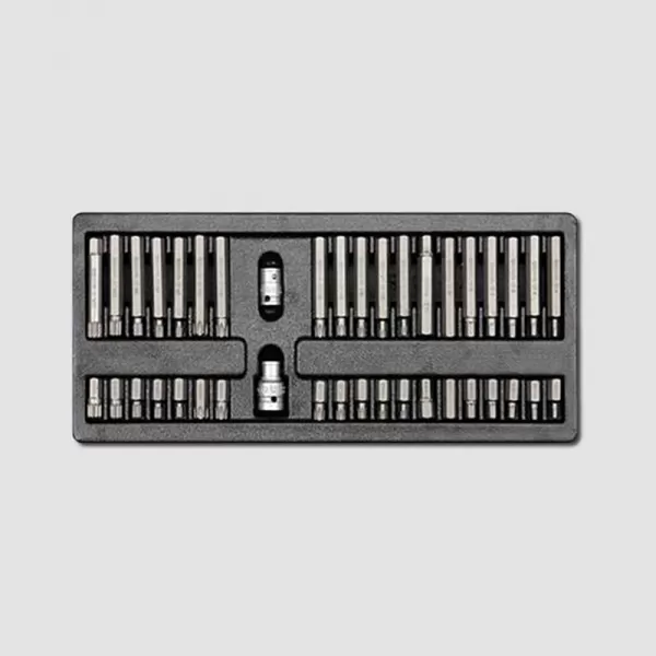Sada zástrčných hlavic 10mm XZN TRX IMBUS 3/8"1/2" 40 dílů, plastové plato A HONITON HA085