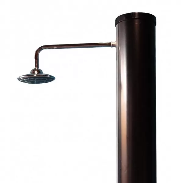 Solární sprcha s dlouhou hlavicí Hawaj Uno 38 l, černo-stříbrná