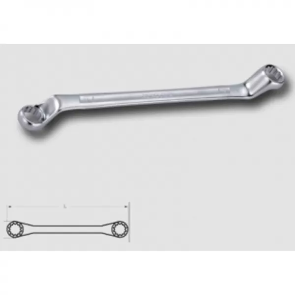 Klíč očkový výnutý 75° 40CRV 30x32mm HONITON HDW753032E