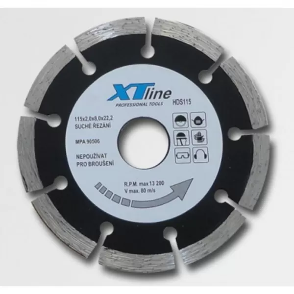 Kotouč diamantový segmentový laser 115x22,2 Xtline HDS115