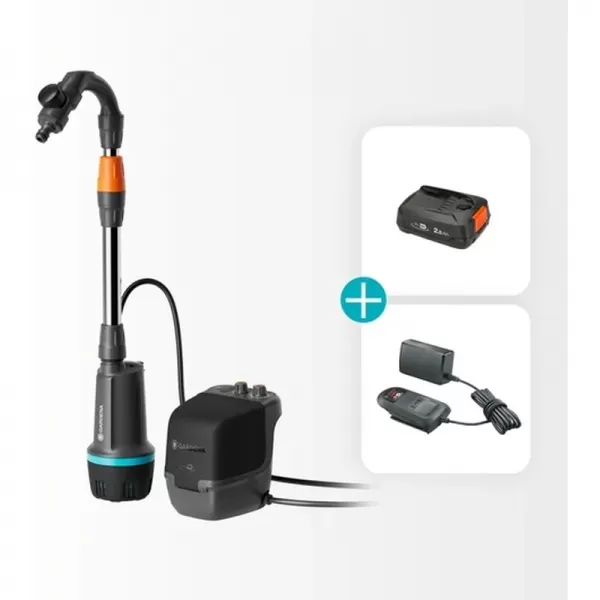 Aku čerpadlo do sudu 18V 1x2,5Ah 2600 Comf P4A Set Gardena 14604-20