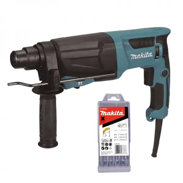 Kombinované kladivo SDS-Plus s příslušenstvím Makita HR2670X3