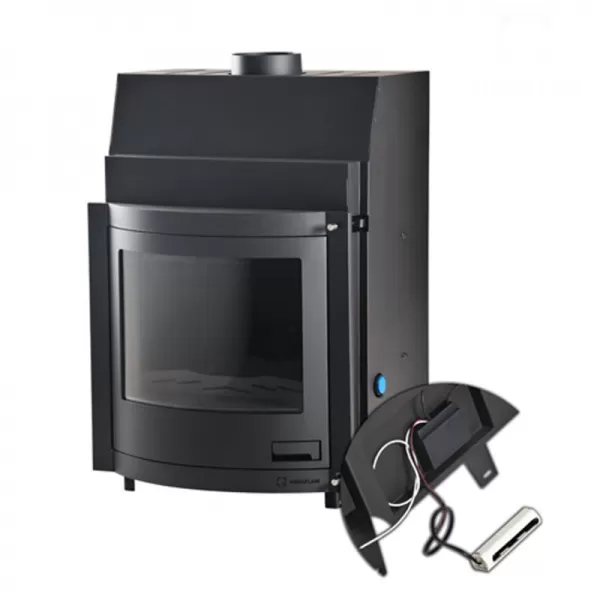 Krbová vložka s výměníkem a základní regulací AQUAFLAM 25 PANORAMA