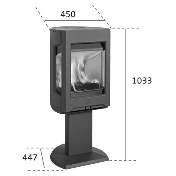 Krbová kamna černý lak JOTUL F 167 BP