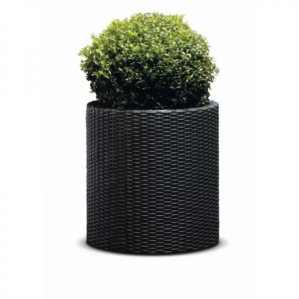 Květináč Keter Cylinder L grafitový