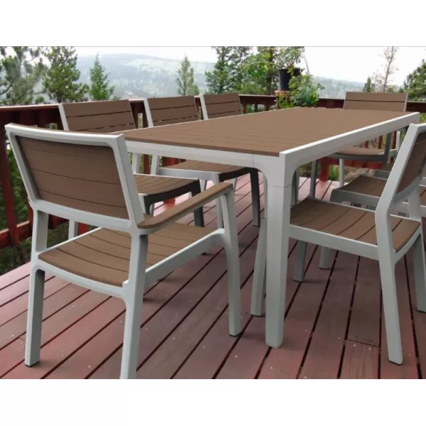 Záhradný stôl Keter Harmony white / cappuccino