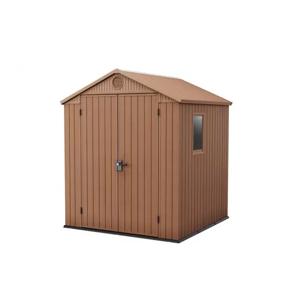 Zahradní domek 6 x 6 hnědý, s podlahou Keter Darwin