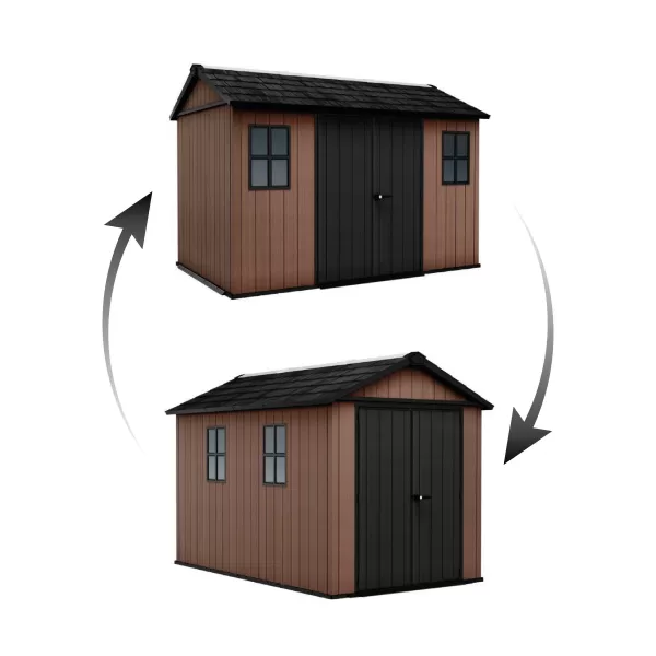 Zahradní domek Keter Newton Plus wide 11x7,5 hnědý, s podlahou