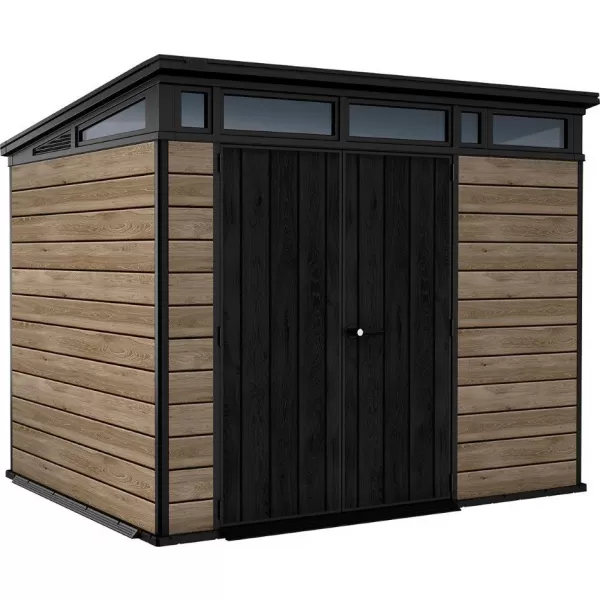 Záhradný domček 9x7 Ashwood, s podlahou Keter PENT Signature 610674