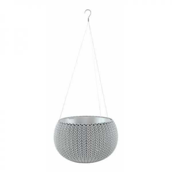 Závesný kvetináč Keter COSY S Cloudy grey