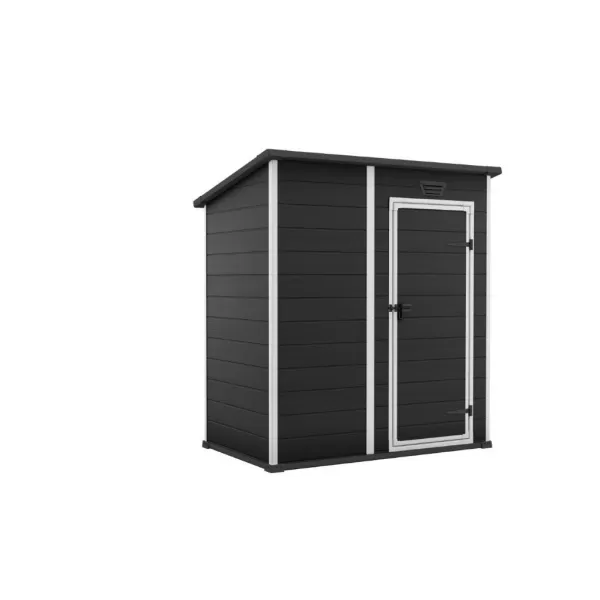 Zahradní domek Keter Essential 6 x 4 tmavě šedý / bílý, s podlahou