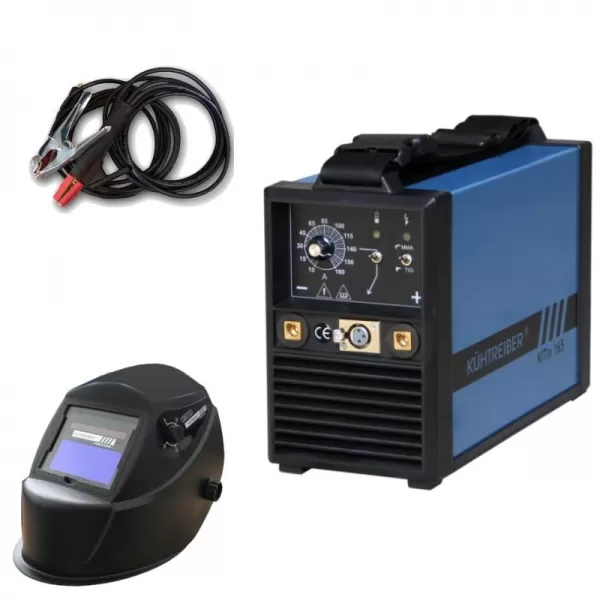 Zvárací invertor + 3m káble a maska ​​KÜHTREIBER KITin 165