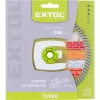 Kotouč diamantový řezný, turbo - suché i mokré řezání, 150x22,2x2,4mm Extol Craft 903053