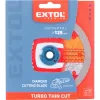 Kotouč diamantový řezný, turbo Thin Cut, suché i mokré řezání, 125x22,2x1,4mm Extol Premium 8803042