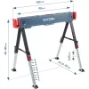 Koza stavební skládací 1kus, nosnost 550kg, výška 60-85cm Extol Premium 8859999