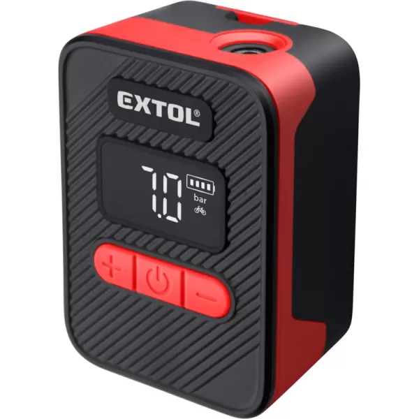 Aku kompresor 8V/0,5 Ah 10,3bar, USB nabíjení Extol Premium 8891512