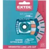 Kotouč diamantový řezný segmentový Long Life Cut, suché řezání, 115x22,2x1,8mm Extol Industrial 8703036
