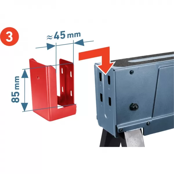 Koza stavební skládací 1kus, nosnost 550kg, výška 60-85cm Extol Premium 8859999