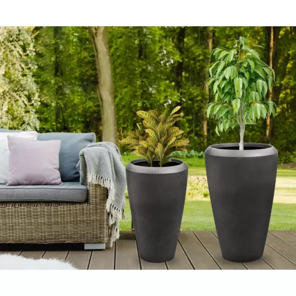 Květináč G21 Coal Oval 55 x 55 x 86,3 63929718